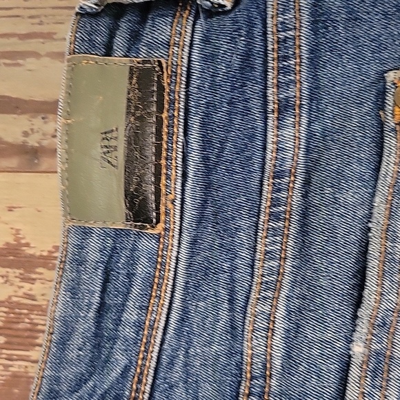 Zara Distressed‎ Skinny Denim Blue Jeans Womens 2 - Picture 5 of 6
